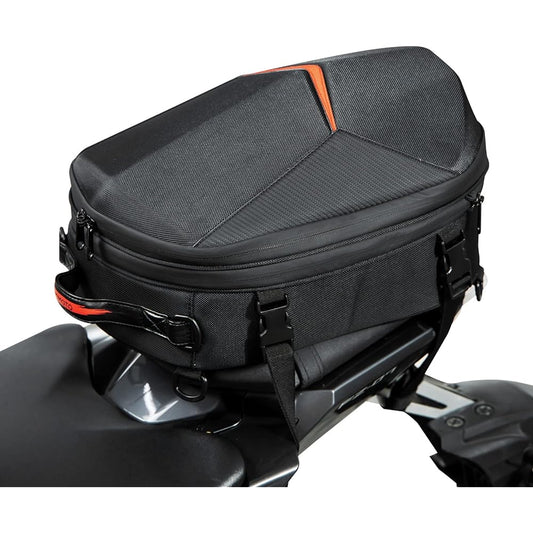 KEMIMOTO Bike Seat Bag 20-30L Seat Bag Bike Bag Hard Shell Bag Waterproof Large Capacity Expandable Function Easy to Install Rear Bag Motorcycle Bag Yzf250 Adv CB250R CB125R CB400SF Rebel 250 General Purpose Bag