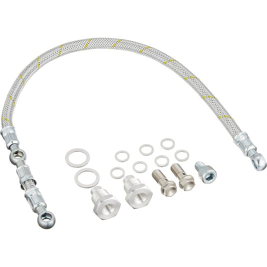 Daytona KEDO Motorcycle Twin Oil Line SR400/500 (78-21) Lace Mesh Hose 93266