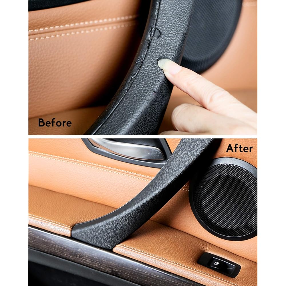 Jaronx BMW 3 Series E90/E91 Door handle exchange kit outer cover+door-pull handle passenger seat door handle BMW 316 318 323 325 325 330 335 (left side, pull handle+outer cover)