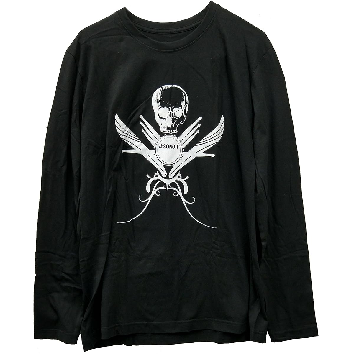 SONOR Accessories Long Sleeve T-shirt (Long Sleeve) Skull Design Logo L Size SN-Z9194L [Domestic Genuine Product]