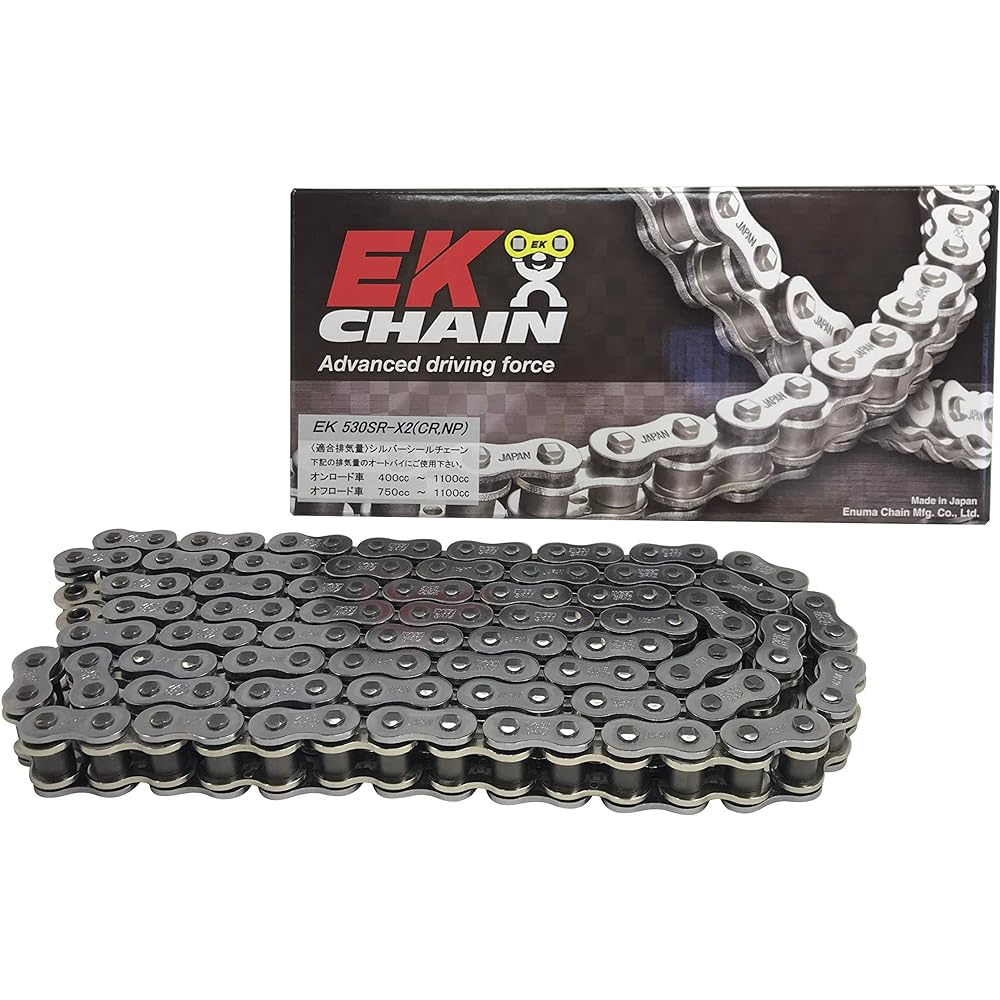 EK QX Ring Seal Chain 530SR-X2 Silver 120L [Caulking Joint]