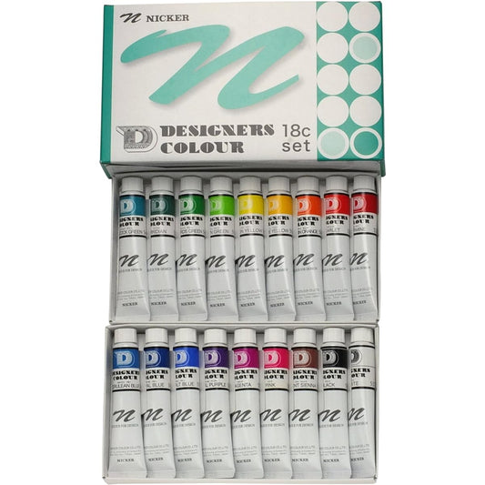 Knicker Watercolor Paint Designer Color 18 Color Set 20ml (No. 6)