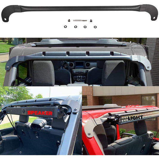 Sunluway Roll Cage Light/Speaker Mount Trunk Bar for 2018-2020 Jeep Wrangler JL 4-Door