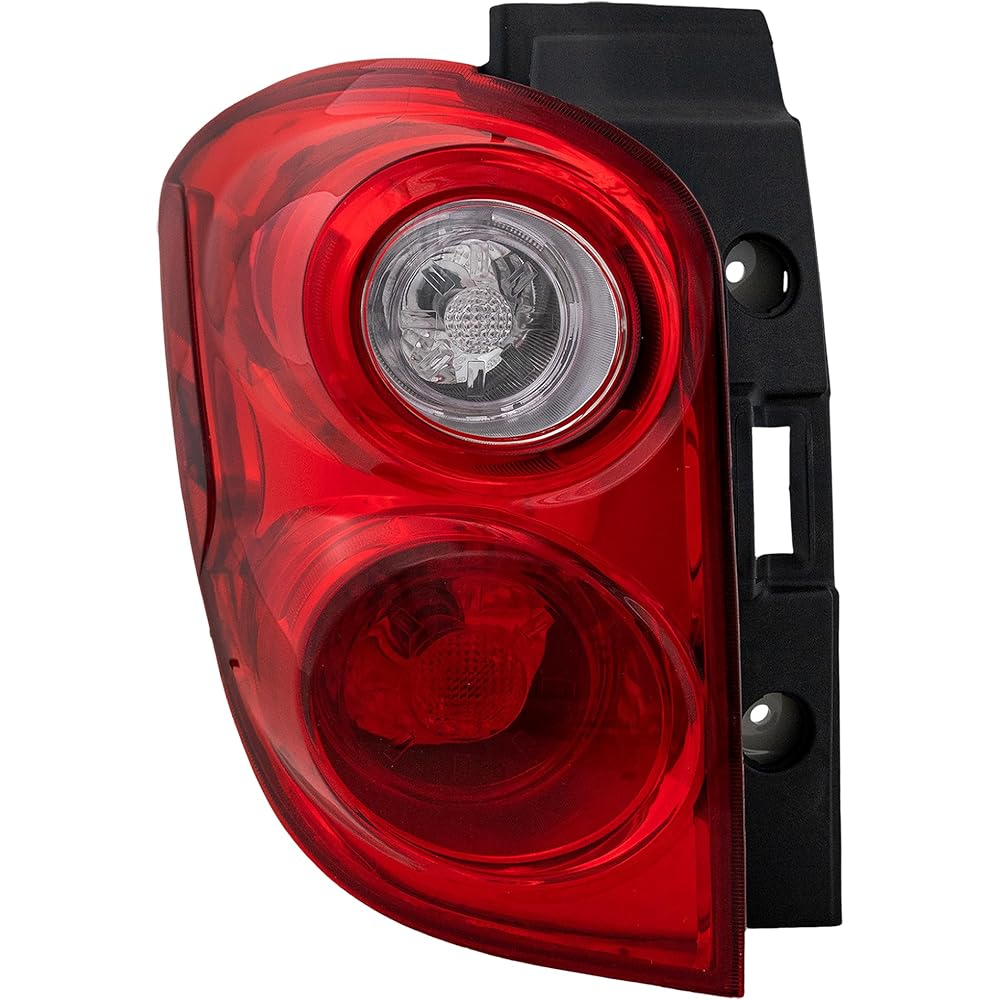 Tail Light Assembly 2010-2015 Chevrolet Equinox Red and Clear Lens Driver side