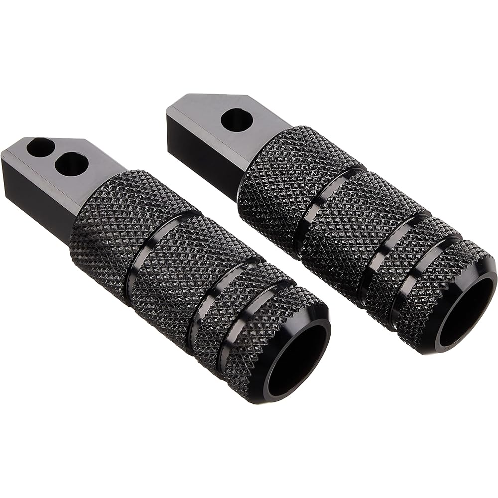 HURRICANE Footpeg Knurled Black Anodized Rear HF5114B