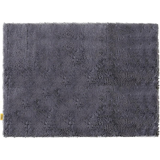 OKA Good Drying D Nature Bath Mat Approx. 90cm x 120cm Dark Gray (Quick Drying Washable Foot Wiping Mat Plain Stylish Bath)