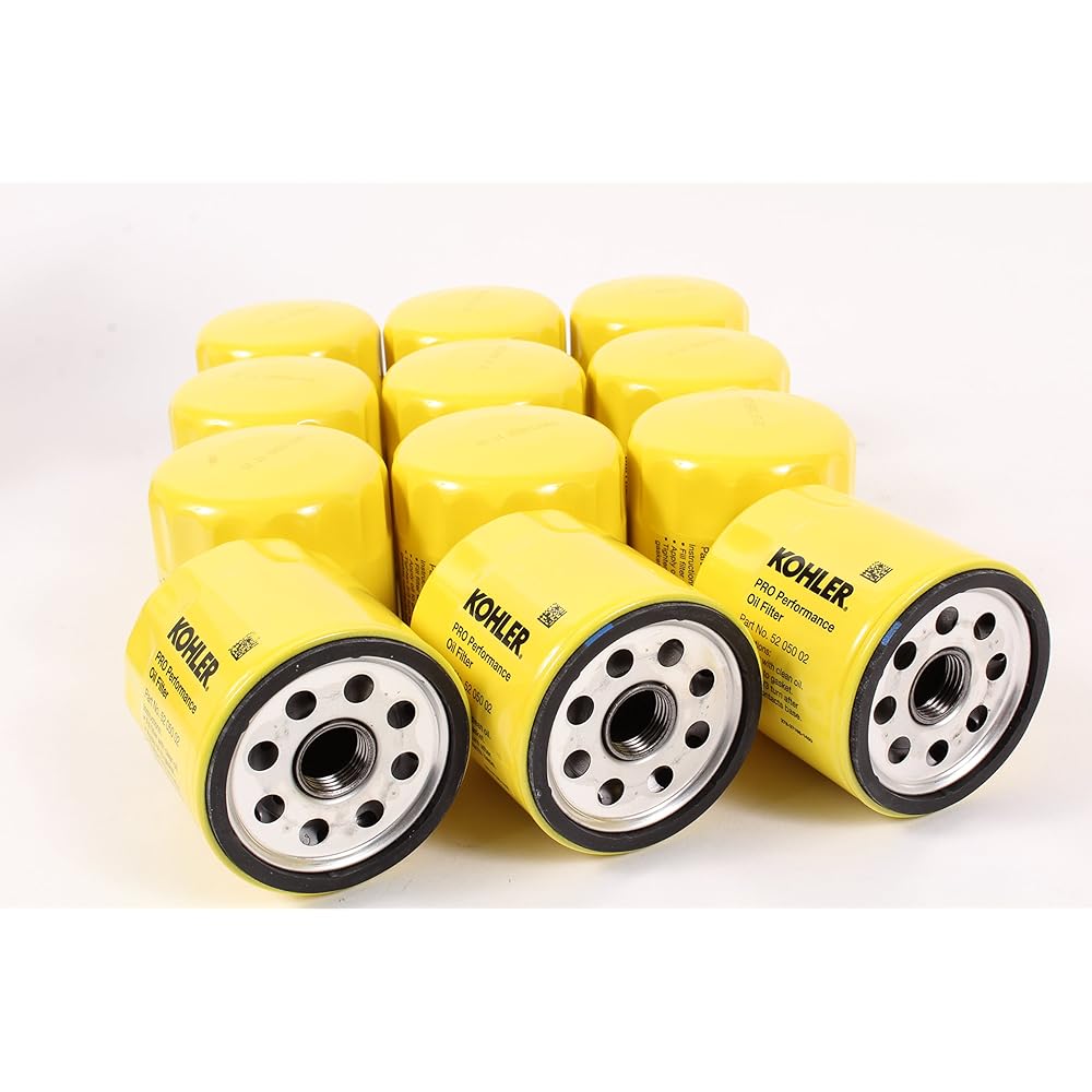 KOHLER 52 050 02-S Engine Oil Filter Extra Capacity For CH11 - CH15, CV11 - CV22, M18 - M20, MV16 - MV20 And K582- 12 pack