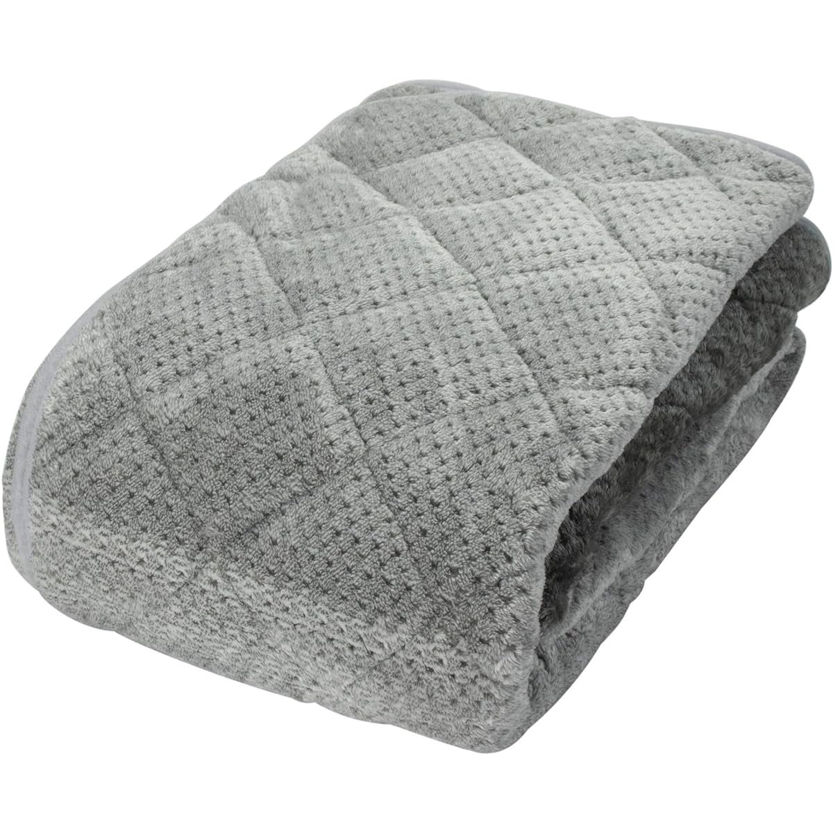 nishikawa [Nishikawa] Warm mattress pad, double, moisture absorbing, heat generating, antibacterial and deodorizing, heat with, gradation border, gray CM29592075GR
