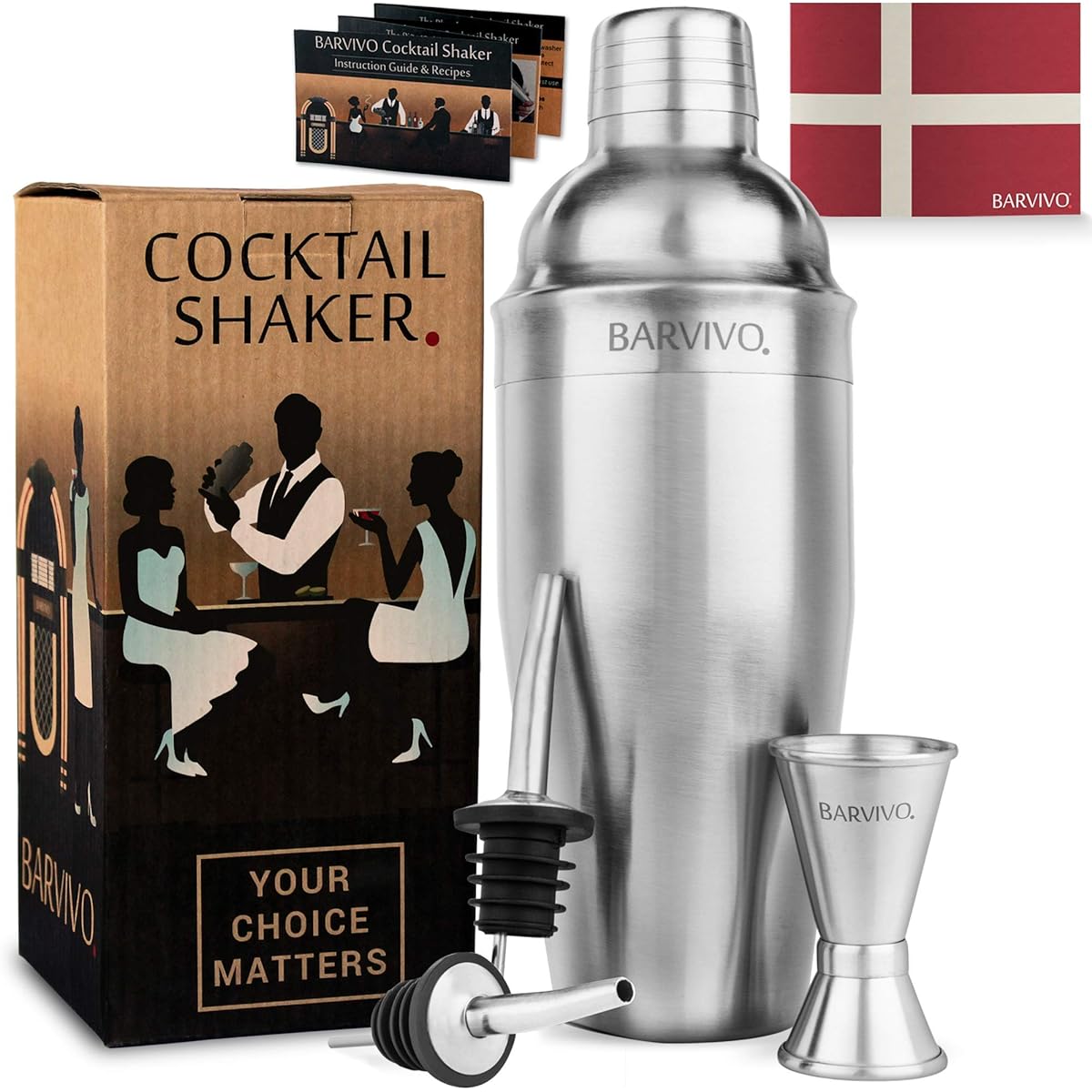 Cocktail Shaker 1 Pack Silver COMINHKG088989