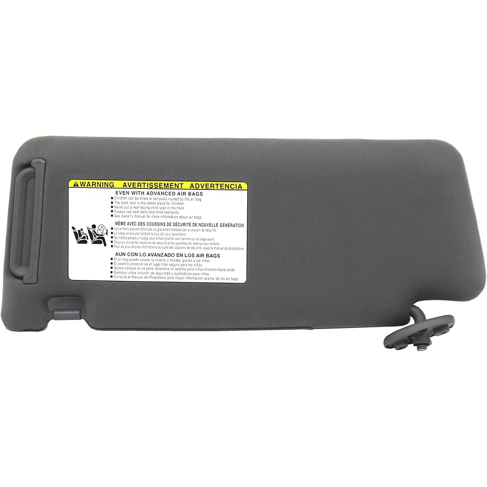 EZZY AUTO Right Suppira seat side gray sun visor No 74320-04181-B1 2005-2012 type Toyota Takoma Viser