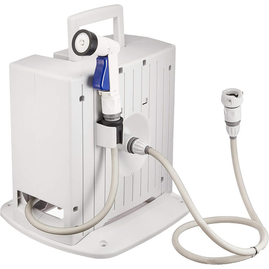 Green Life Hose Hose Reel 20m Automatically winds when you press the pedal Compact storage G-Auto PRGA-20