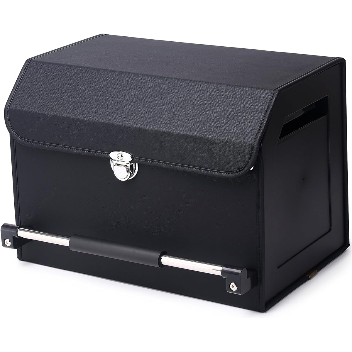 TopShine Car Storage Box Trunk Box Tran Outdoor Box Luggage Room Storage Large Capacity Sturdy Waterproof Easy to Assemble (Black, S)