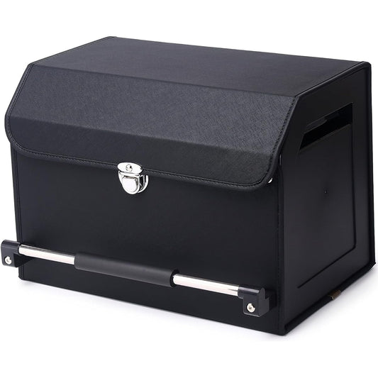 TopShine Car Storage Box Trunk Box Tran Outdoor Box Luggage Room Storage Large Capacity Sturdy Waterproof Easy to Assemble (Black, S)