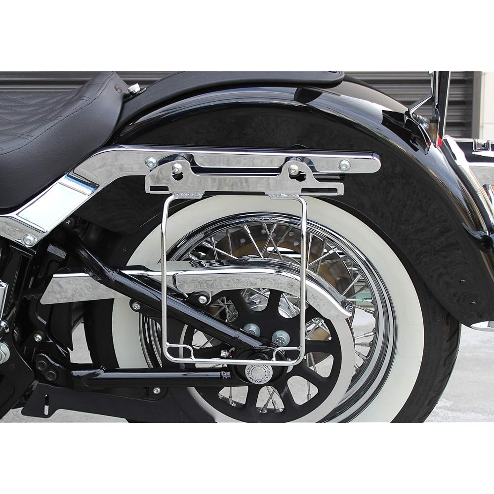 Kijima Motorcycle Bike Parts Saddle Bag Guard DHW Plated Harley FLDE Softail Deluxe 2018~ HD-07911