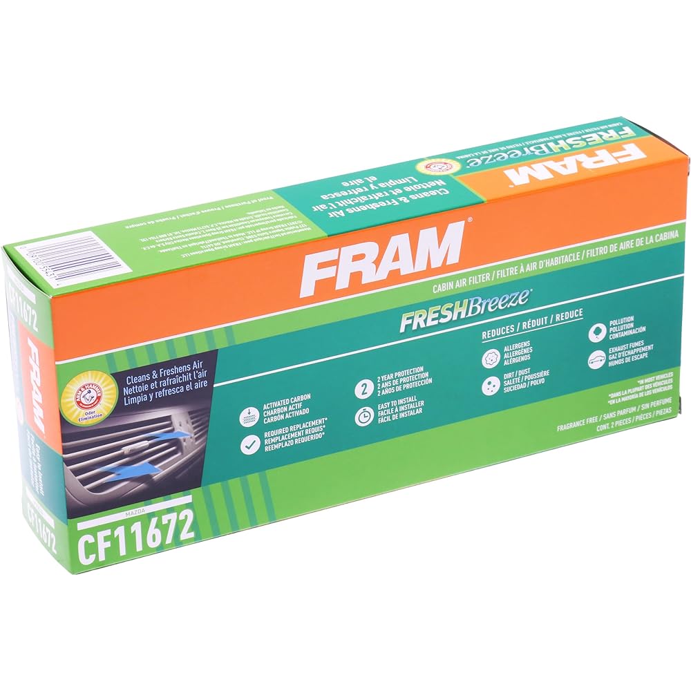 Fram CF11672 Fresh Breeze Cabin Air Filter Arm & Hammer