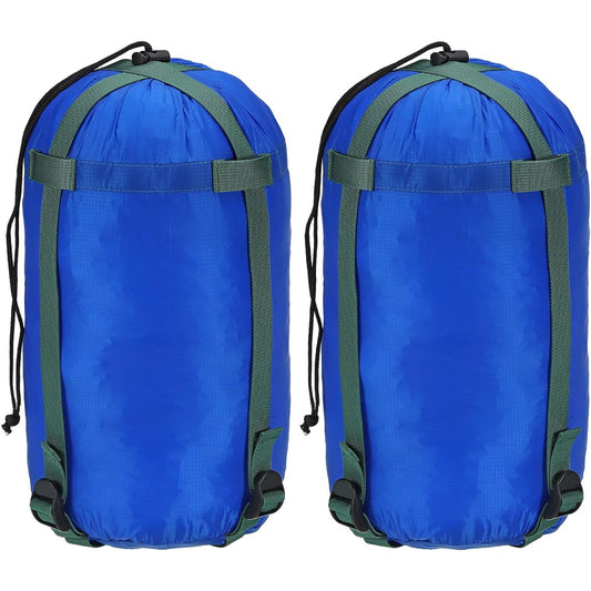 PATIKIL Compression Storage Bag Set of 2 20L Waterproof Sleeping Bag Lightweight Compression Storage Bag for Backpacking Camping Sky Blue