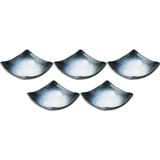 Set of 5 Sea of Clouds Diamond Shape 7.0 Bowl [16.6×16×5.2cm] [Square Bowl]