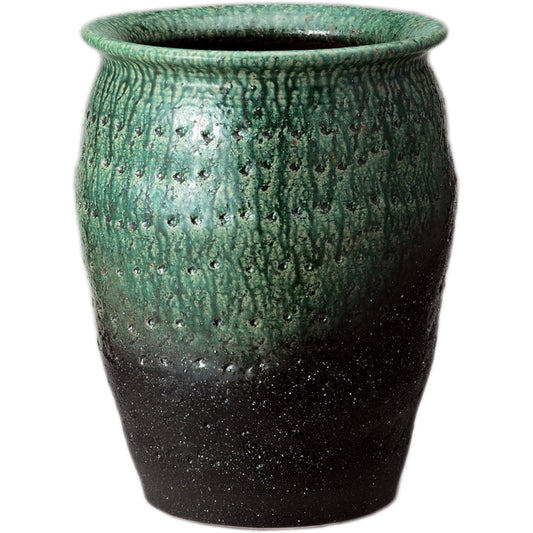 Green pot-shaped umbrella stand 535-02