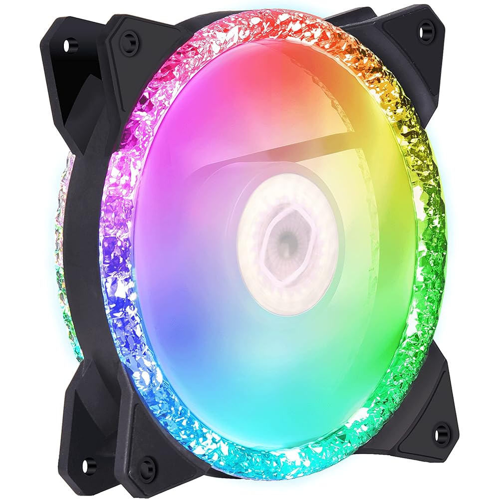 CoolerMaster MasterFan MF120 Prismatic PC Case Fan 120mm with RGB MFY-B2DN-20NPA-R1 FN1505