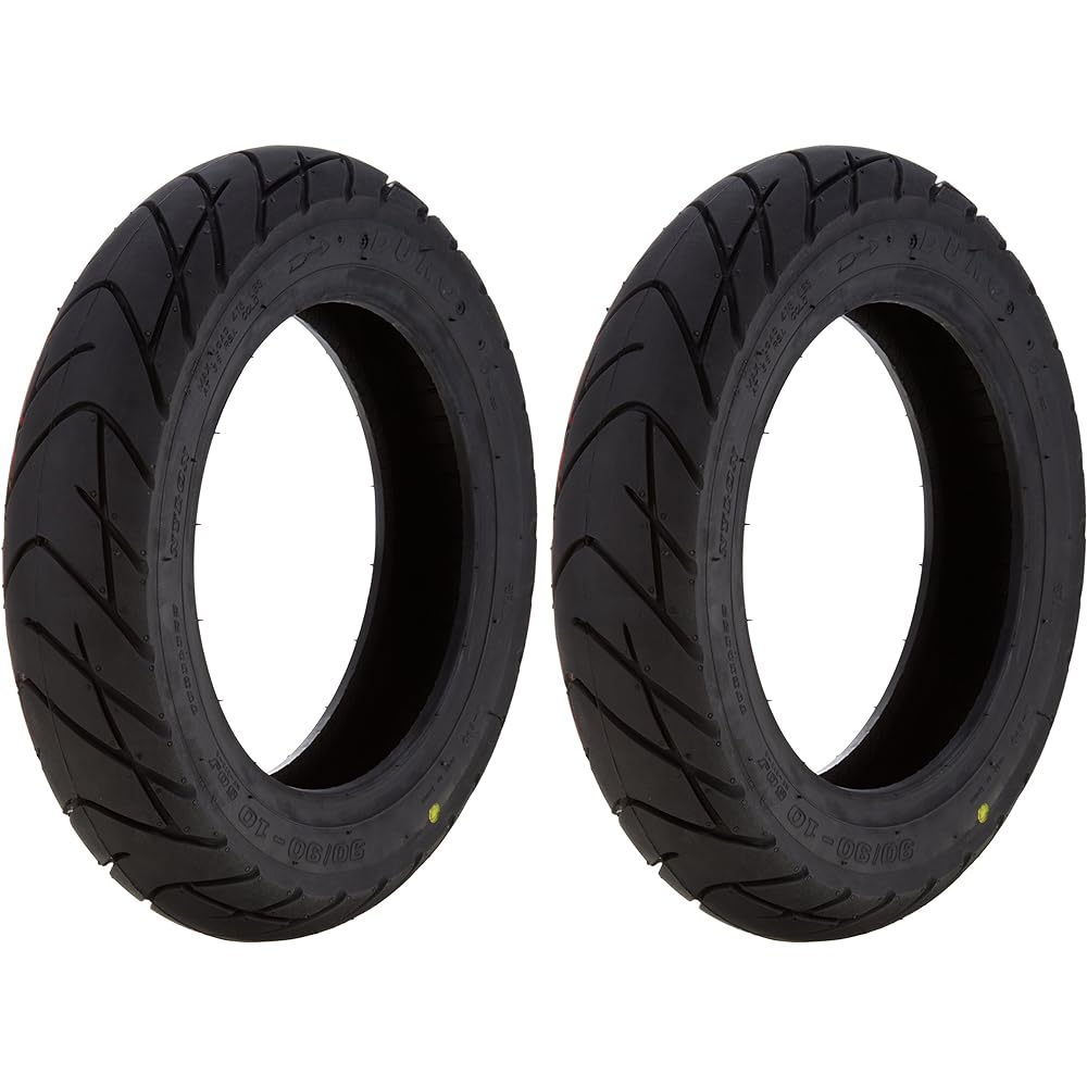 DURO Motorcycle Tire 90/90-10 T/L 50J HF912A T/L Set of 2 795402