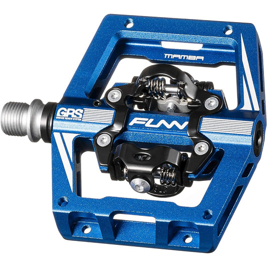 Funn Mamba S Binding Pedal - Double Sided SPD Compatible Mountain Bike Pedals - Single Side Flat Pedal - Suitable for Mountain Bikes, BMX Bicycles, Gravel Bicycles, Bicycle Pedals, 9/16" Steel Axle