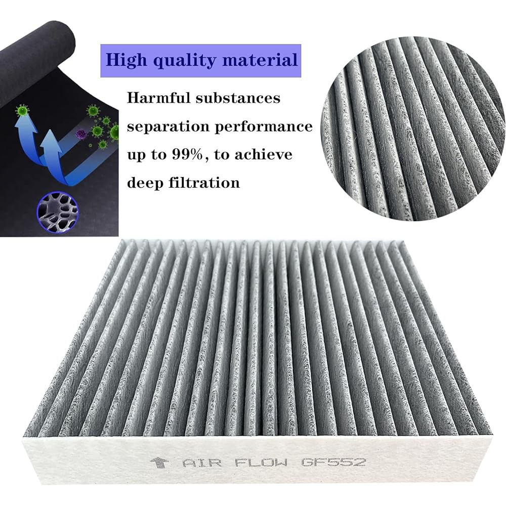 GF552 Premium Cabin Air Filter QX50 (2019-2023) QX55 (2022-23) QX60 (2022-23) Altima (2019-2023) CF12552 27277-5NA1A 27277- Replacement 6 CA0A, upgrade