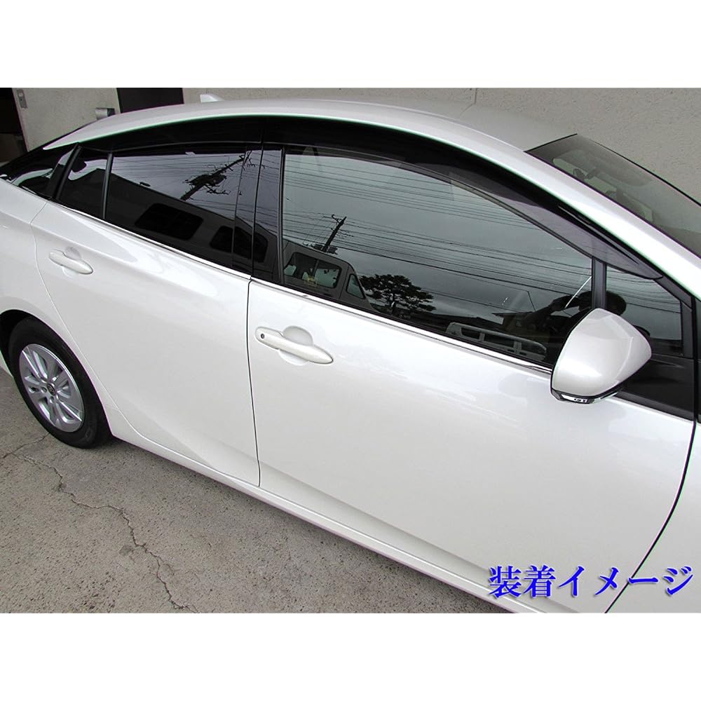 BRIGHTZ Prius PHV ZVW52 Super Mirror Stainless Plated Window Mall 4PC [WIN-SIL-106] ZVM M52 52 50 Prius PHV 23663