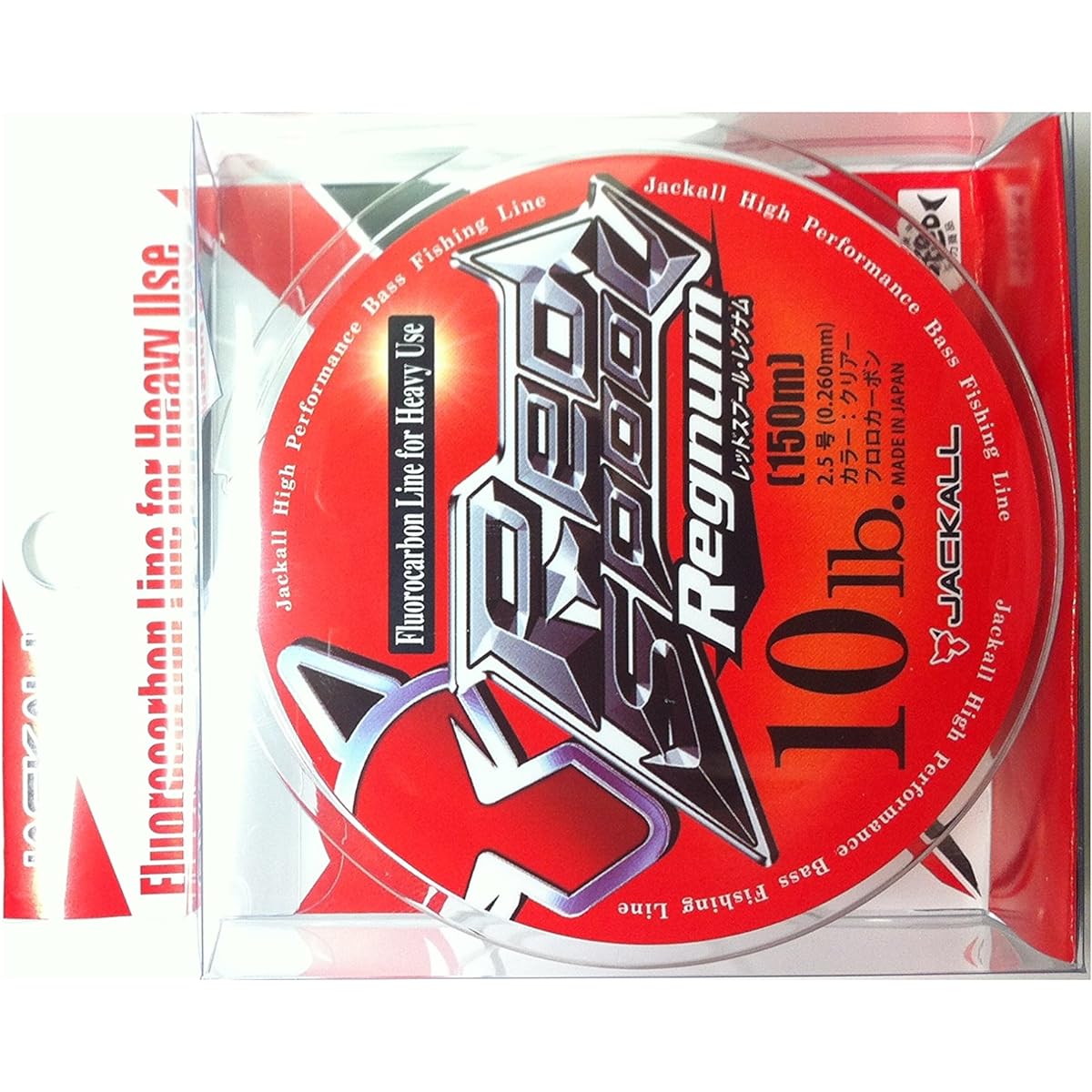 JACKALL Fluorocarbon Line Red Spool Regnum 150m