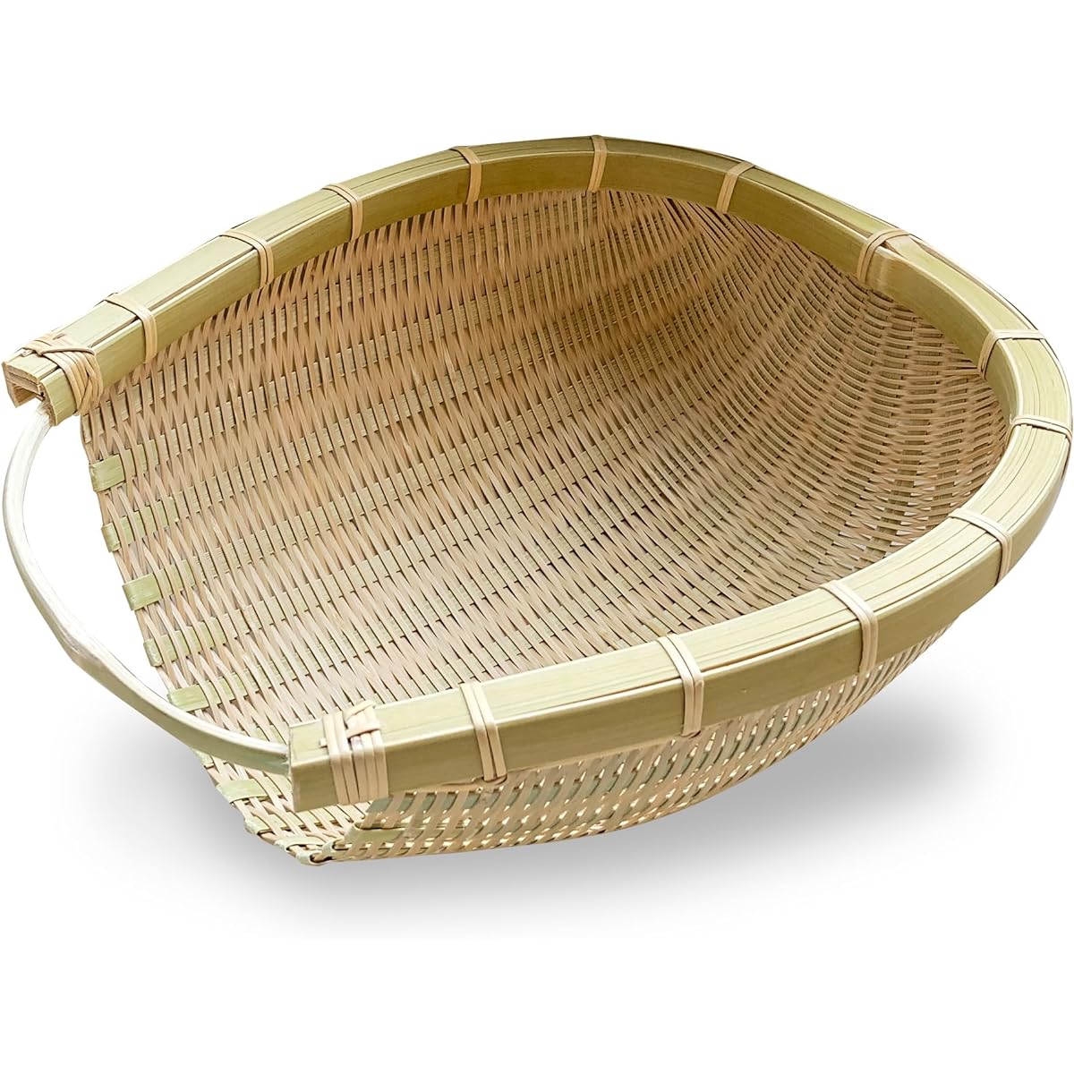 Bamboo Basket Workshop Sesame Kochi Bamboo Colander (Umako Zaru) Drainer Drainer Colander/Made in Japan Handmade Rust-proof Durable/Rice Polished Vegetables Fruits Ingredients Noodles Udon Somen