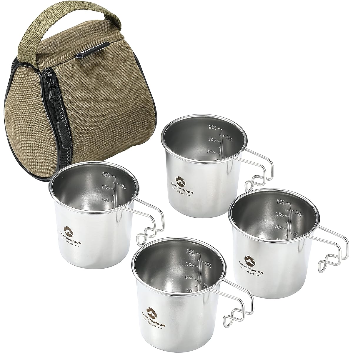 Camping Moon (CAMPING MOON) Solo Mug M Camping Mug 210ml 4-piece set SOLO MUG S-190-4P+B