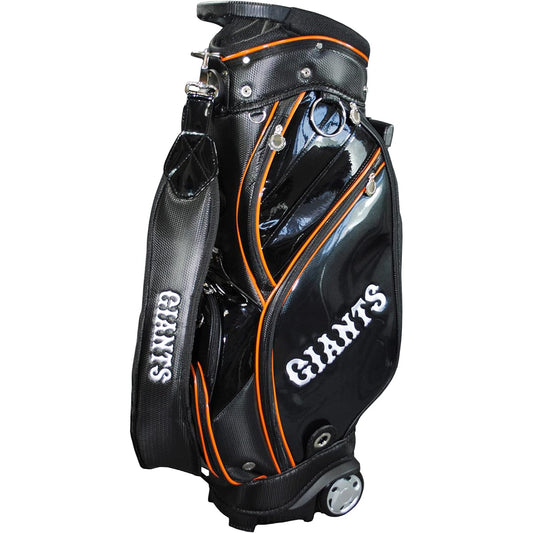 LEZAX Yomiuri Giants 9.0 Type Caddy Bag with Casters Black YGCB-2402