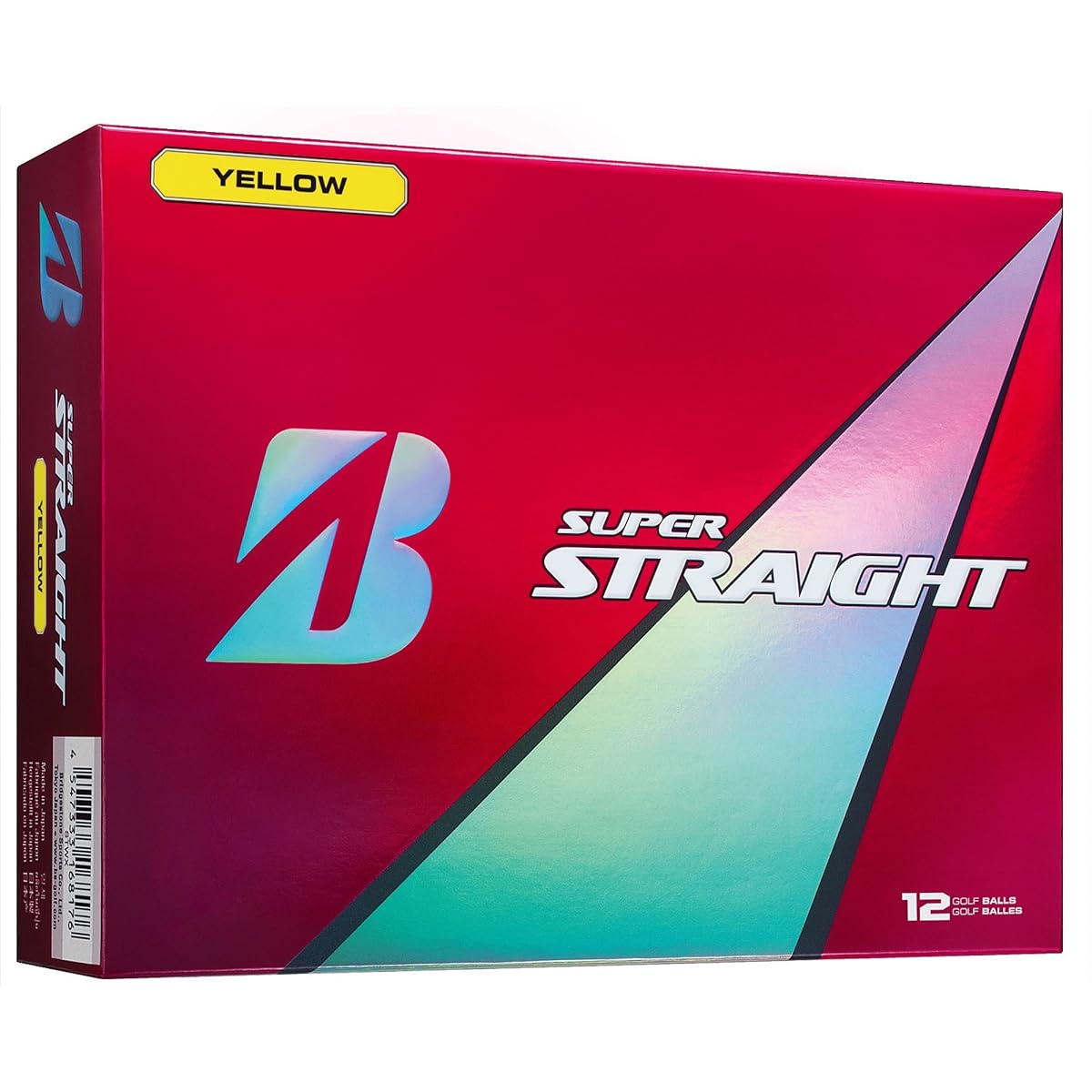 BRIDGESTONE Golf Ball SUPER STRAIGHT 1 dozen (12 pieces) Yellow STYX