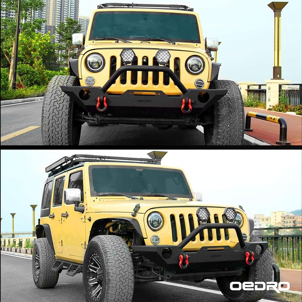 OEDRO 5 inch LED Light Pod 48W 4800LM Spot Light Pod Off Road Driving Light Bumper Roof Fog Lump Boat Jeep SUV Truck ATV For motorcycle (black cover)