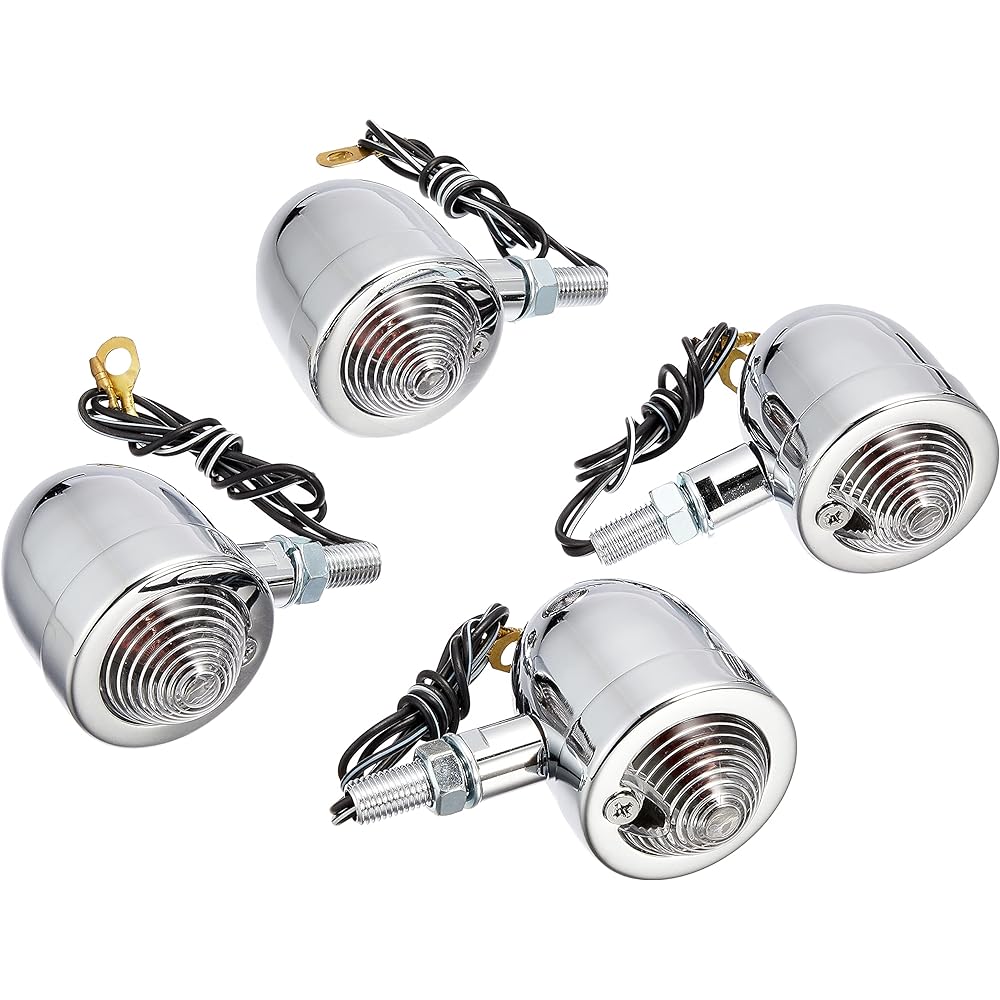 KITACO Turn Signal Kit Monkey/Gorilla/Ape 50 Bread Mini/Chrome/Clear 830-0900131B