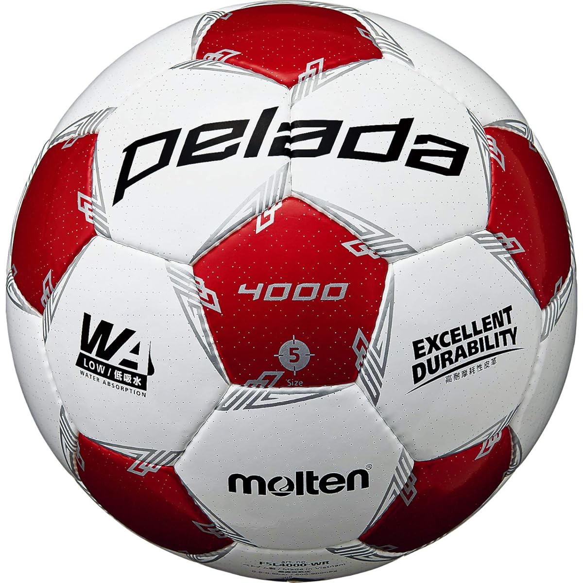 Molten Soccer Ball No. 5 Pereda 4000 [2020 Model] Certification Ball F5L4000