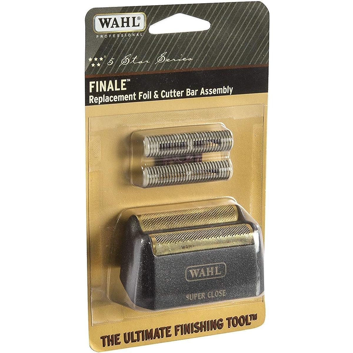 Wahl Professional 5-Star Series Finale Replacement Foil and Cutter Bar Assembly #7043 – Hypo-Allergenic For Super Close Bump Free Shaving – Black (Parallel Import)