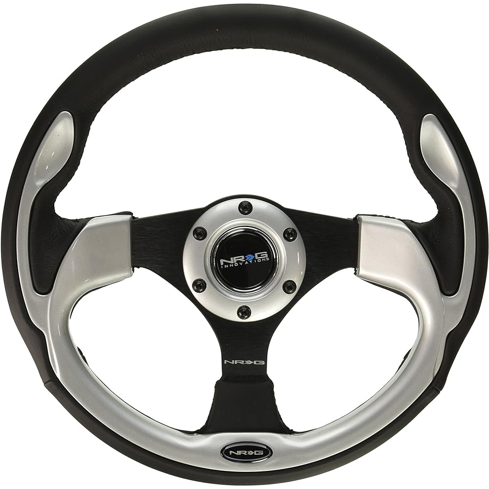 NRG Innovations RST-001rd reinforced Steering Wheel (320mm Sports Steering Wheel Red Trim) Red