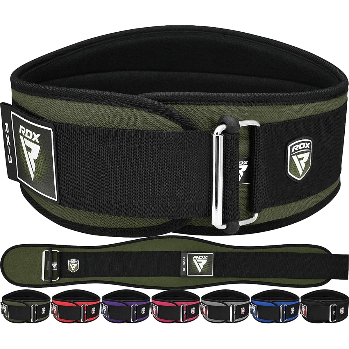 RDX Training Belt Muscle Training Gym Nylon Neoprene Weight Lifting Power Belt Velcro Men's Women's Genuine Japanese Product