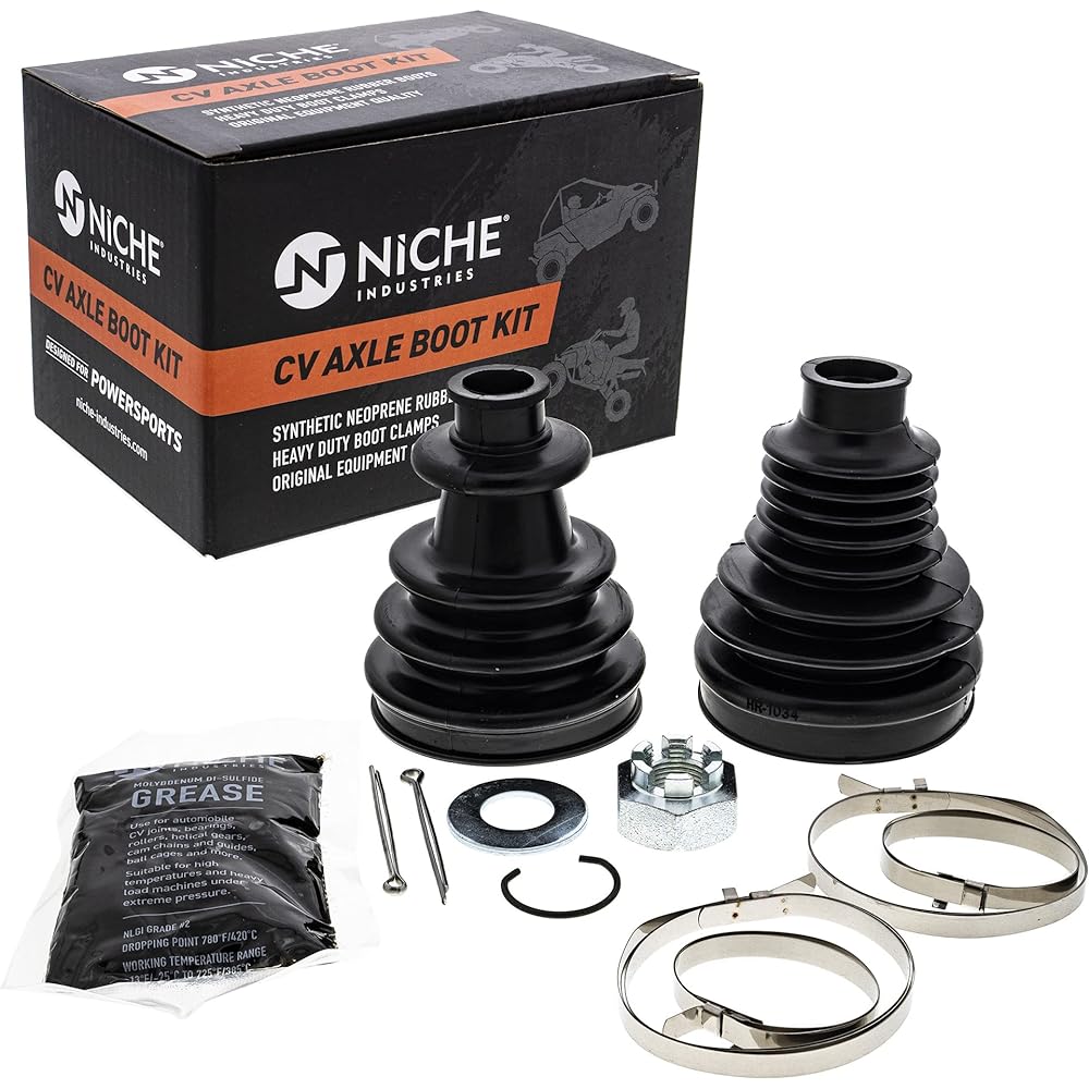 NICHE Rear CV Axle Boot Kit Polaris RZR S 4 800 2203336 2203860 For UTV