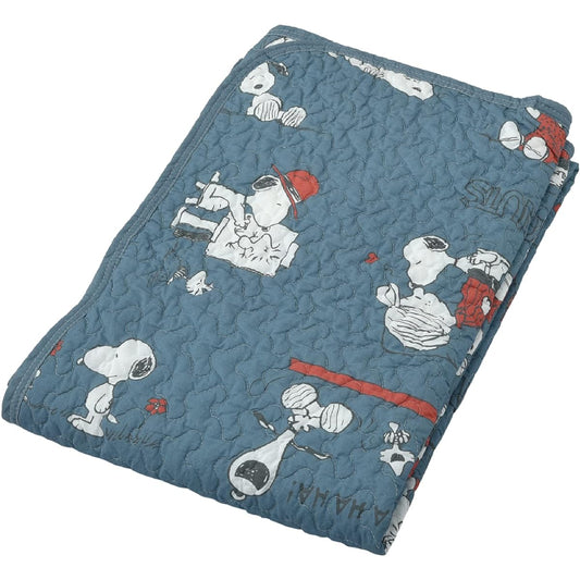 Nishikawa Snoopy Bed Pad Single Washable PN3602 PEANUTS Gang Blue CM03600007
