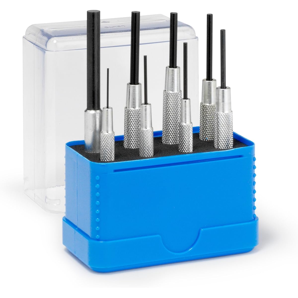 RENNSTEIG Parallel pin punch 8 piece set with guide sleeve 457-102-5