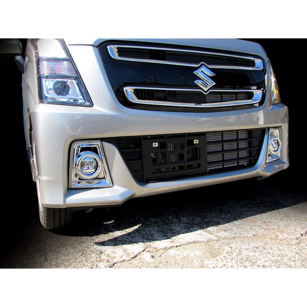 BRIGHTZ Wagon R Stingray 35 55 85 95 Plated Fog Light Cover [FOG-COV-237] MH85S MH95S MH35 MH55 MH85 MH95 Wagon R Owl Stingray Stingray Stingray Stingray Stingray Hybrid Hybrid 26787