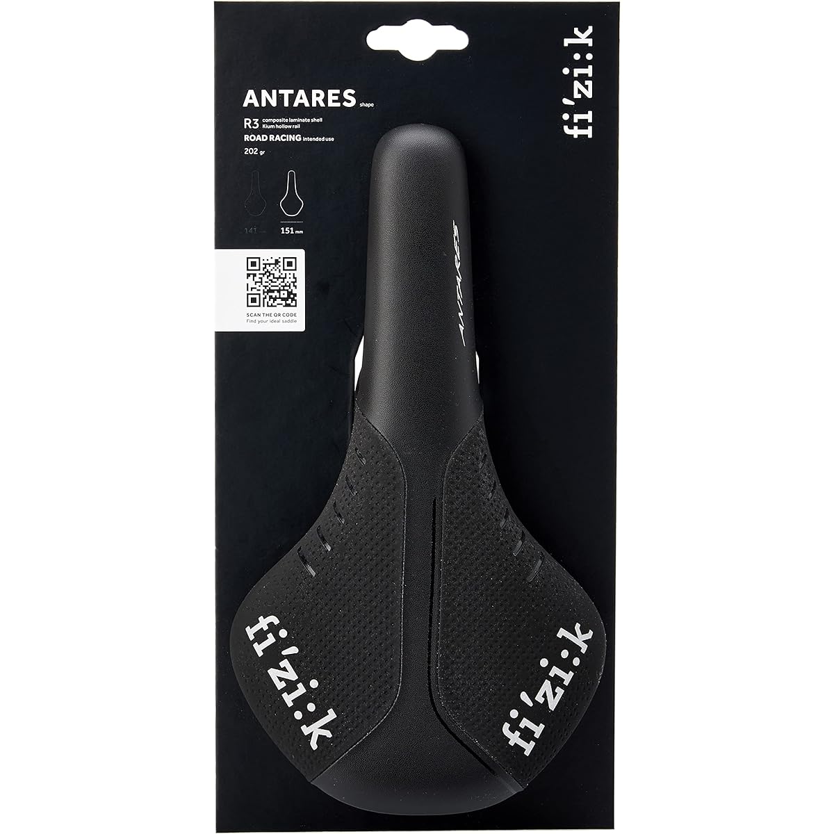 Fizik ANTARES R3 kium rail for chameleon regular black saddle 331180001
