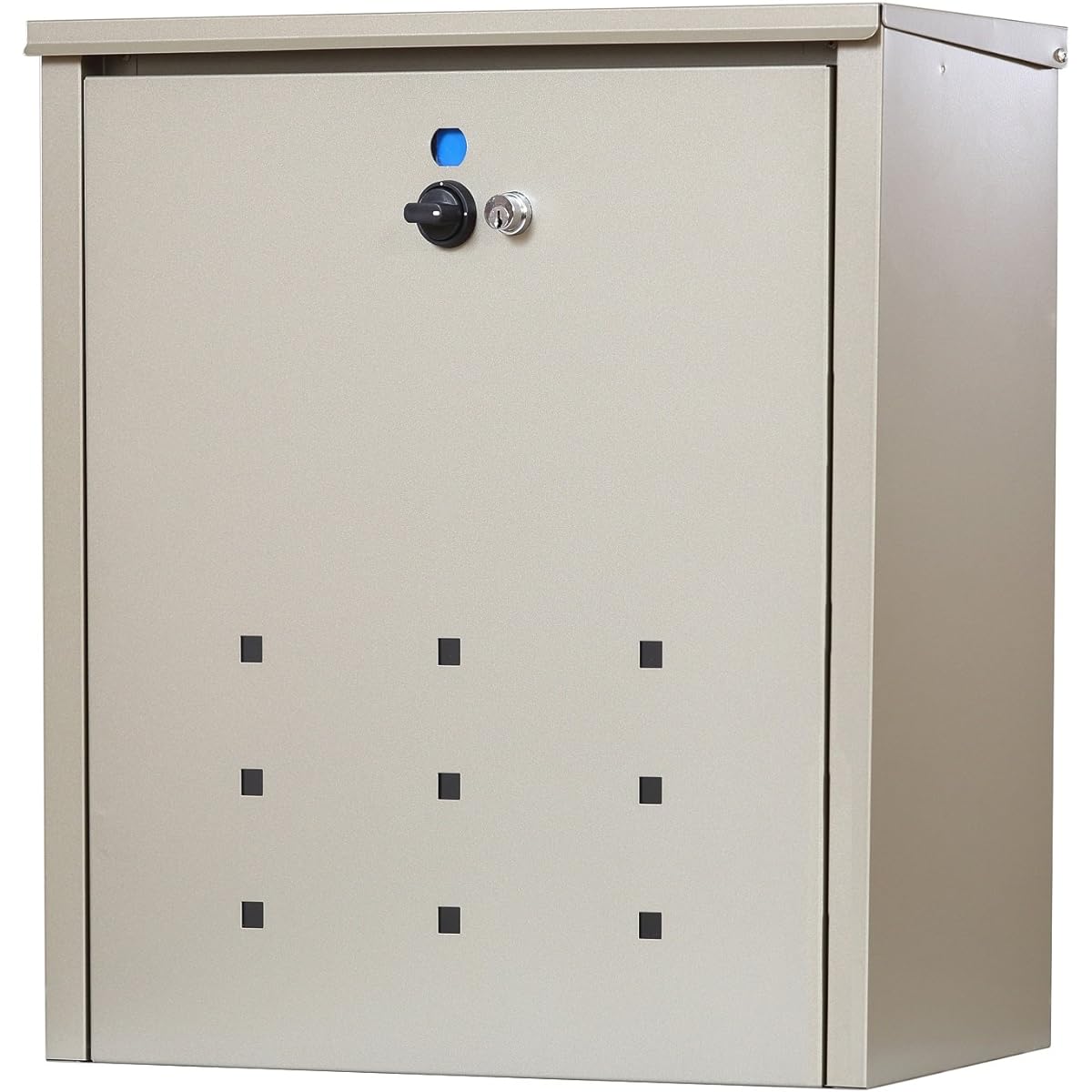 Green Life Post Delivery Box, Wall-mounted, Steel, Compatible with mail delivery, Can receive small parcels (40 x 35 x 10 cm: up to 5 kg), Comes with 2 keys, Titanium Gray TFH-75S (TGY)