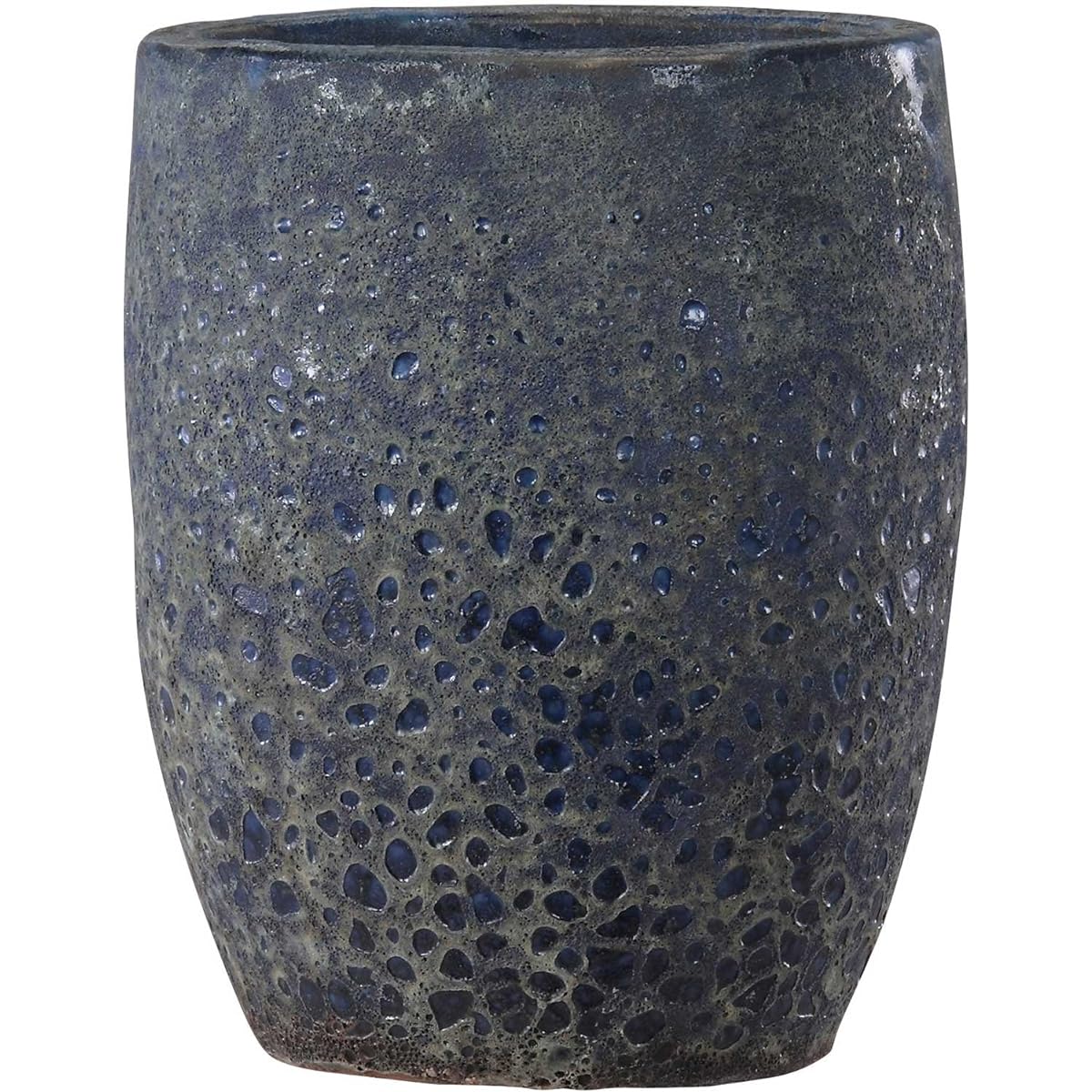 Green Pot Volcano Tall Round Blue 35cm EB-VO3542RB
