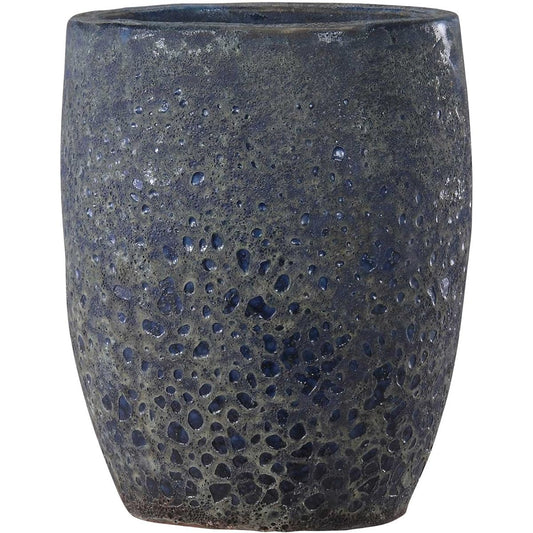 Green Pot Volcano Tall Round Blue 35cm EB-VO3542RB