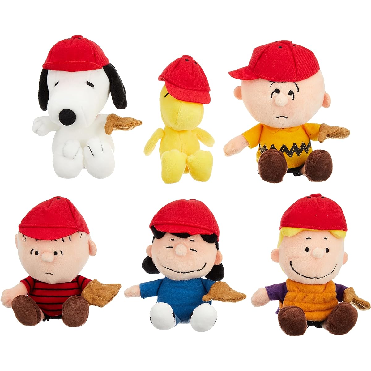 Nakajima Corporation Snoopy Soft Bean Doll Set Baseball 160379-21