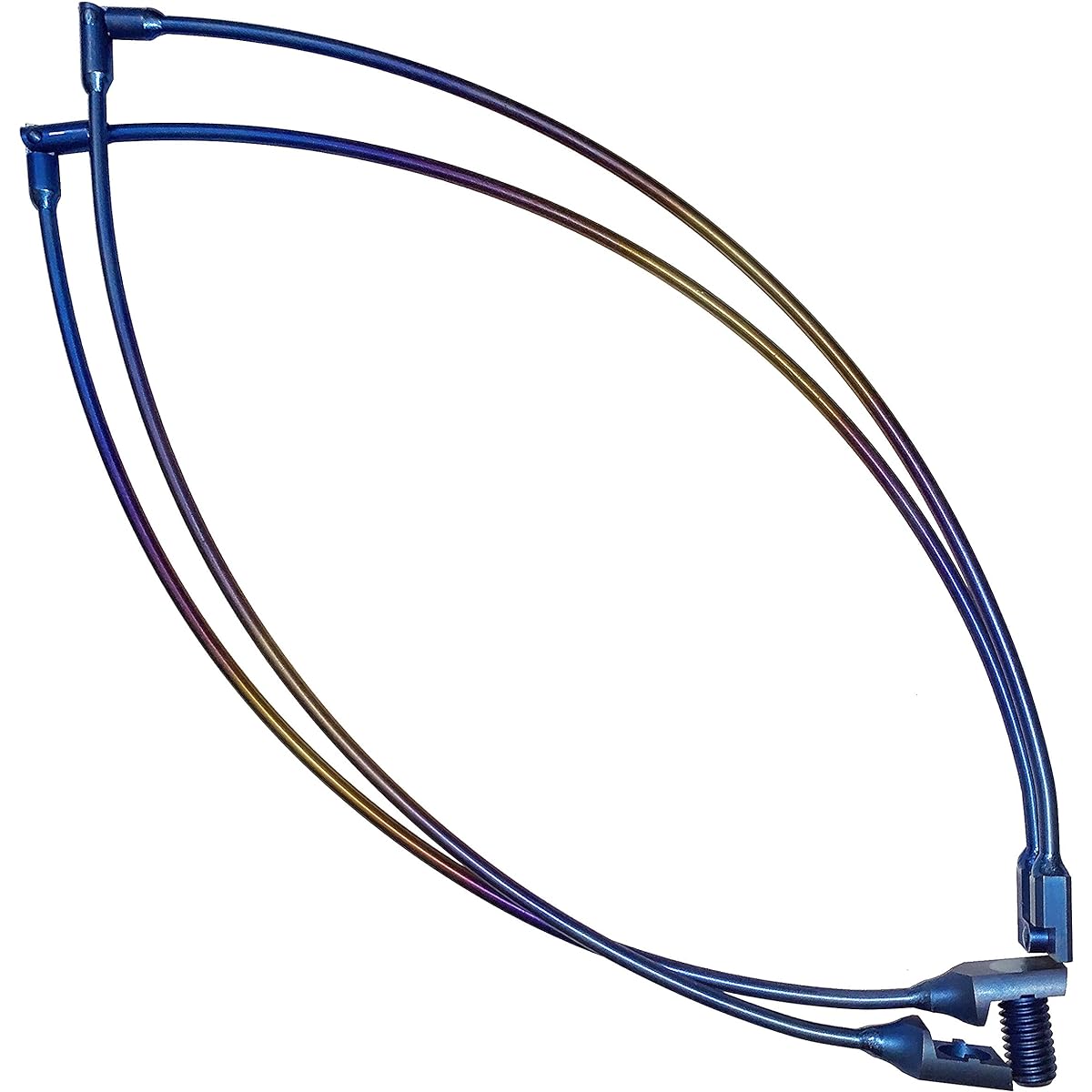 64 titanium quarter-fold 64 titanium bead frame Anodized to give a rainbow-colored shine Freely open and close by folding vertically and horizontally Ultra compact Iso tamo Ultra lightweight (rainbow color, 60)