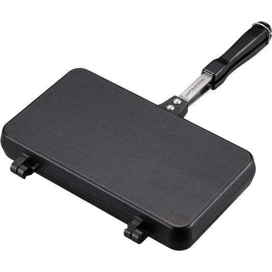CAPTAIN STAG BBQ Cast Aluminum Hot Sand Toaster Hot Sand Maker Toast Maker Fluorine Resin Processing [IH Compatible/For Open Fire]