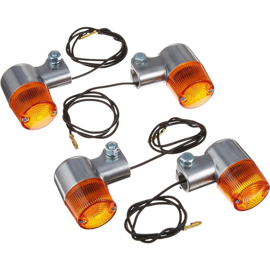 SP Takegawa Round S Turn Signal Kit (Orange Lens) for Cross Cub 110 Rear Fender Guard Equipped Vehicle 05-08-0311